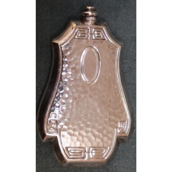 Art Deco Hammered Shriners Perfume Bottle - Picture 5 of 6